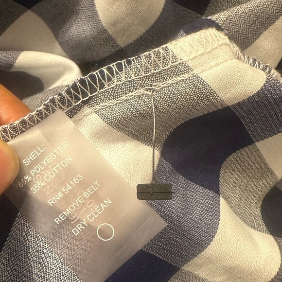 Tommy Hilfiger Blue White Gingham Dress - Picture 9 of 13